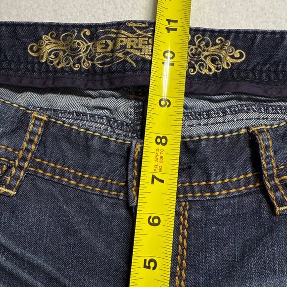 Express Jeans Women's Skinny Zelda Slim Fit Stretch Low Rise Blue Jeans Size 12 - Picture 9 of 11